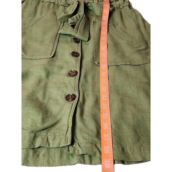 ModCloth Womens Sz L Green Olive , Lined, Belted Sailor Retro ,Viscose Blend - Picture 10 of 10